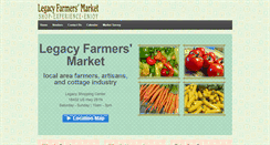 Desktop Screenshot of legacyfarmersmarket.com